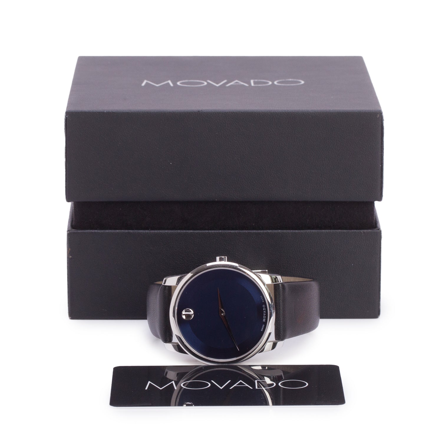 Movado Stainless Steel Museum Classic 40 MM Quartz Watch w/ Box