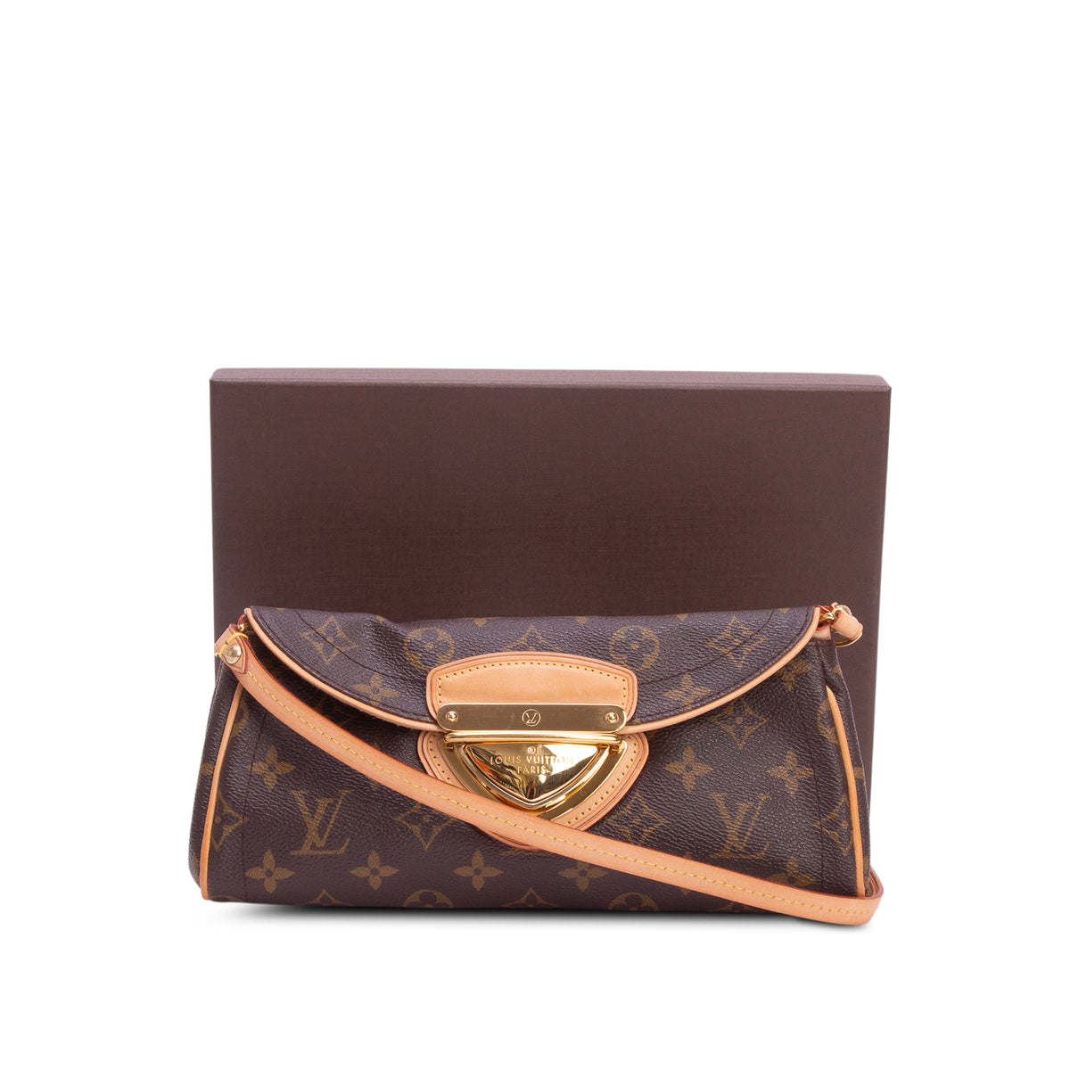 Louis Vuitton Monogram Beverly Clutch w/ Box