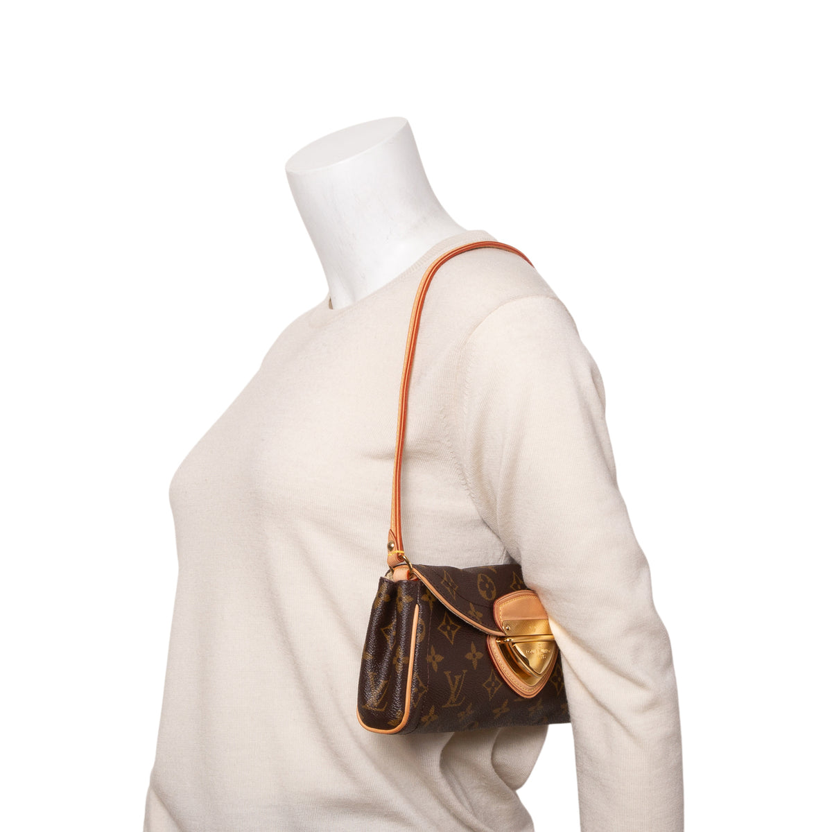 Louis Vuitton Monogram Beverly Clutch w/ Box