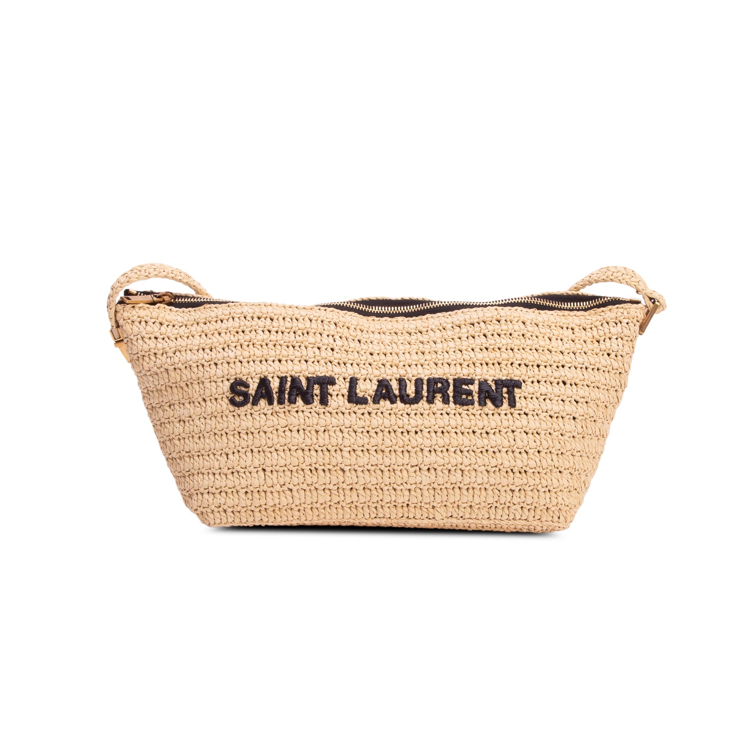 Saint Laurent 2022 Raffia Crossbody Shoulder Bag w/ Box