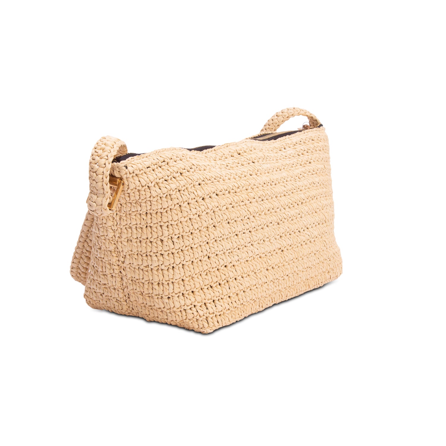 Saint Laurent 2022 Raffia Crossbody Shoulder Bag w/ Box