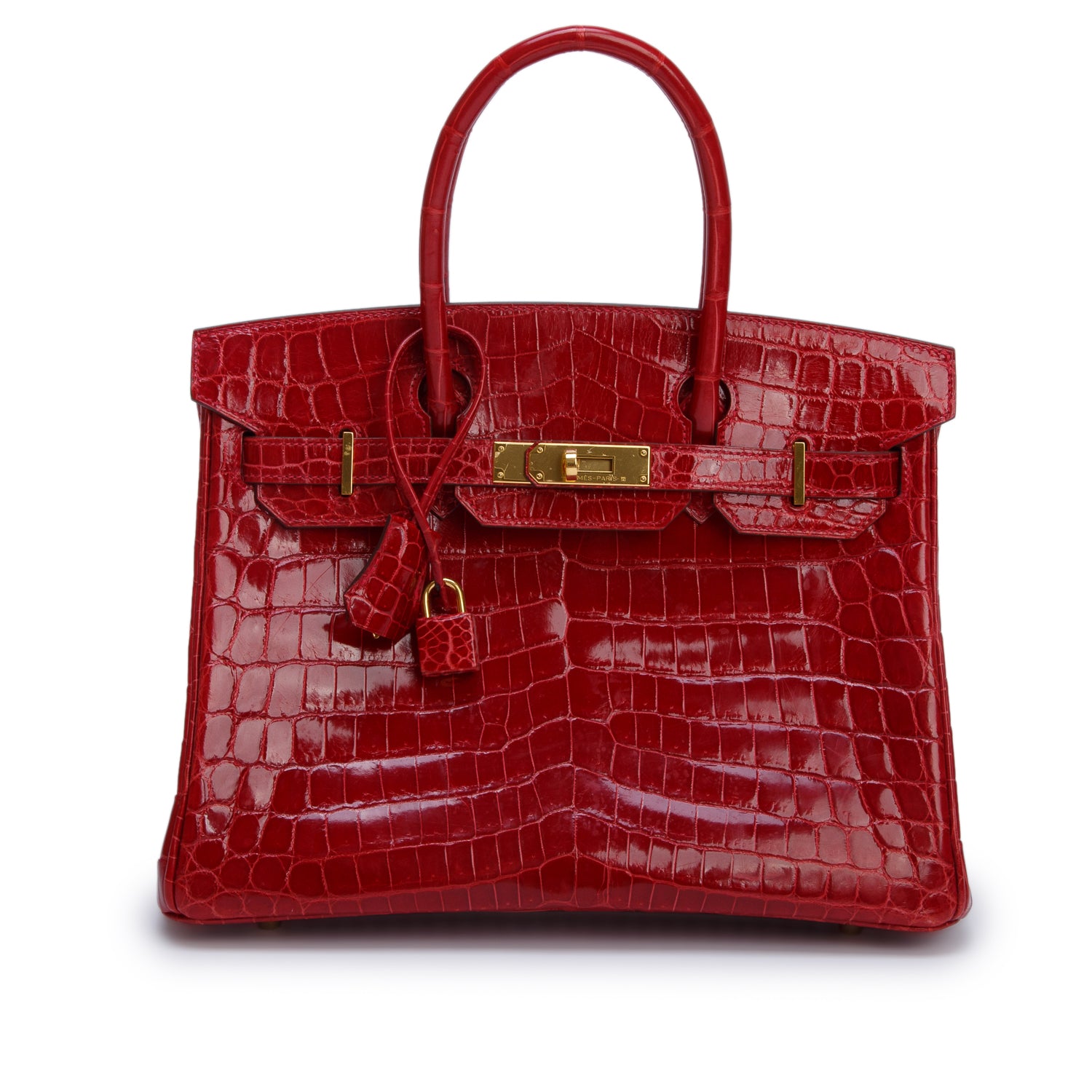 Hermes Braise Shiny Niloticus Crocodile Birkin 30