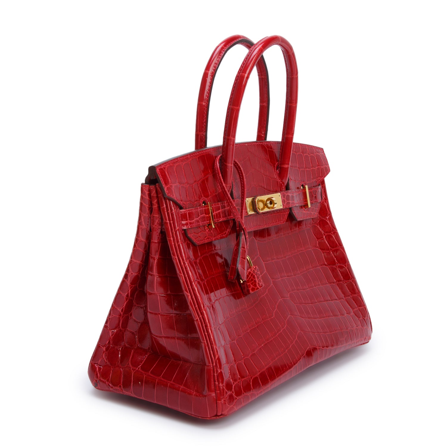 Hermes Braise Shiny Niloticus Crocodile Birkin 30