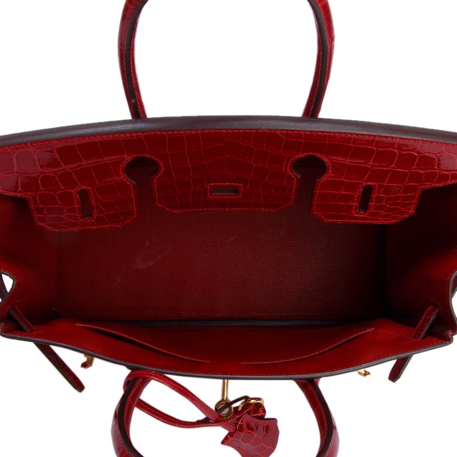 Hermes Braise Shiny Niloticus Crocodile Birkin 30