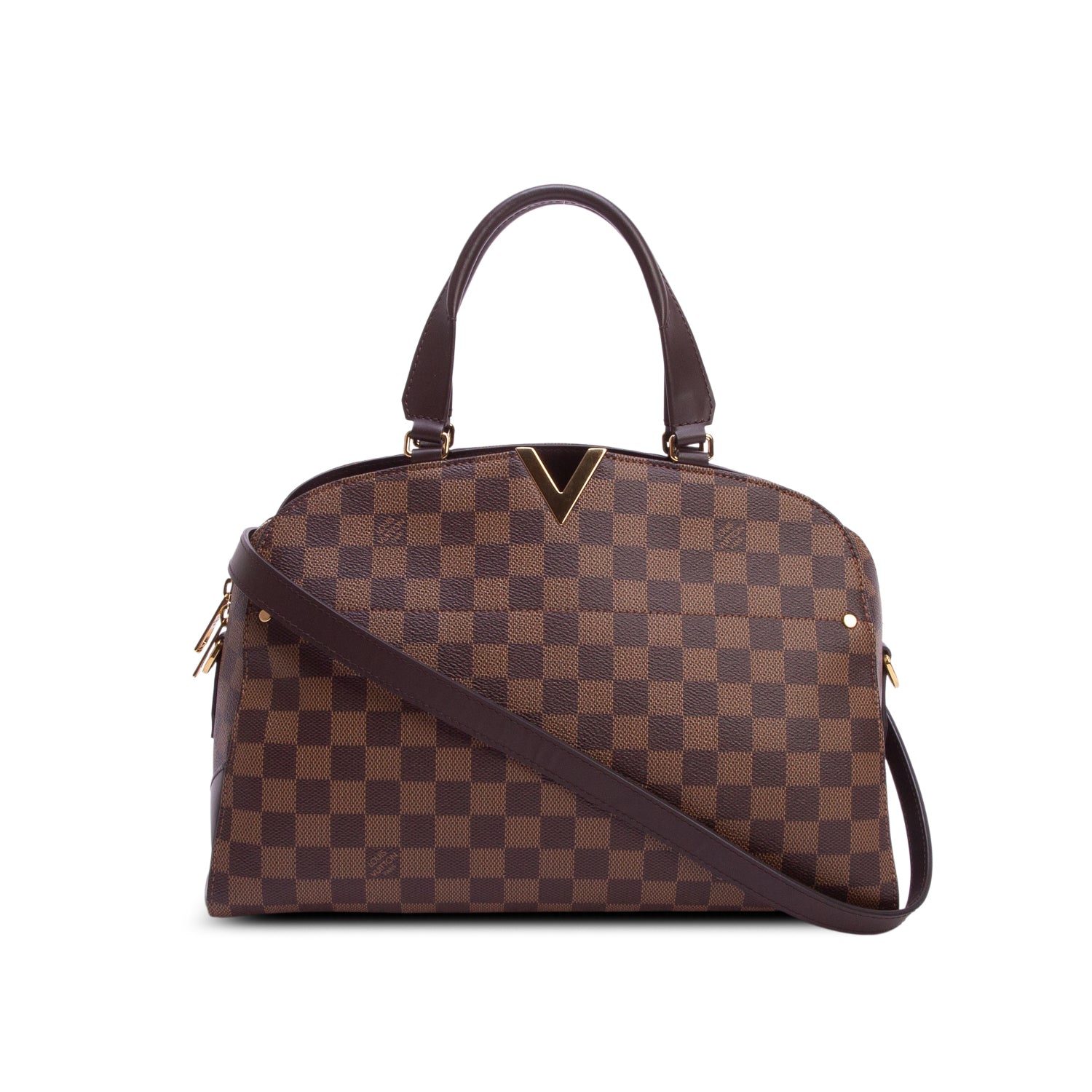 Louis Vuitton Damier Ebene Kensington Bowling Bag w/ Strap
