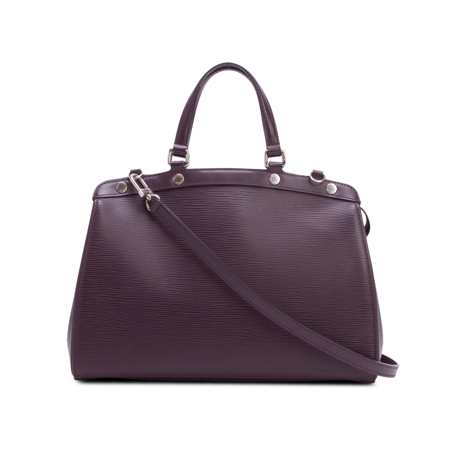 Louis Vuitton Purple Epi Leather Brea MM w/ Strap & Receipt