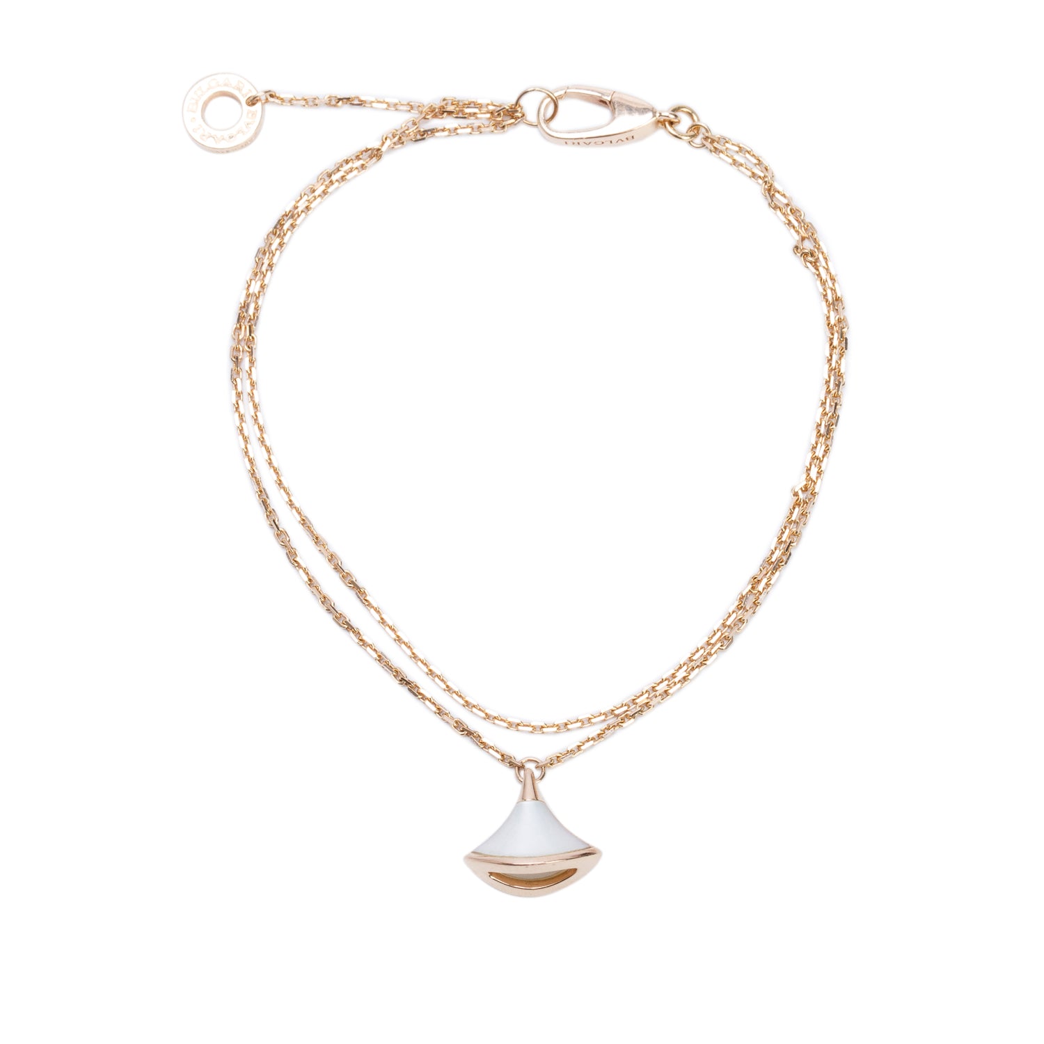 BVLGARI 18k Rose Gold Mother of Pearl Divas' Dream Bracelet