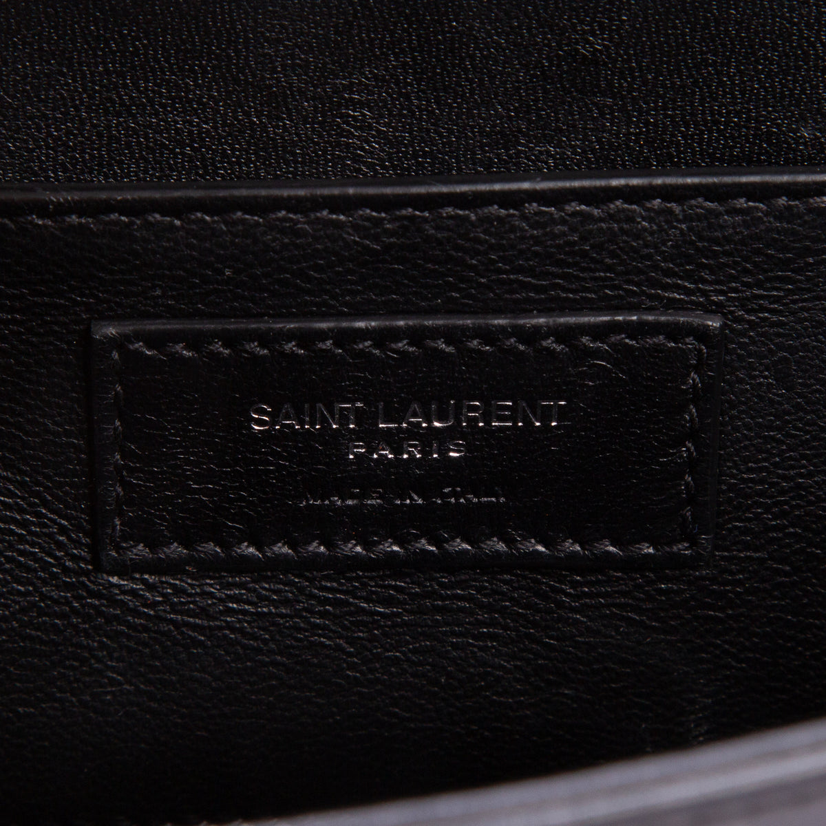 Saint Laurent 2023 Black Box Calfskin Monogram Medium Solferino Satchel