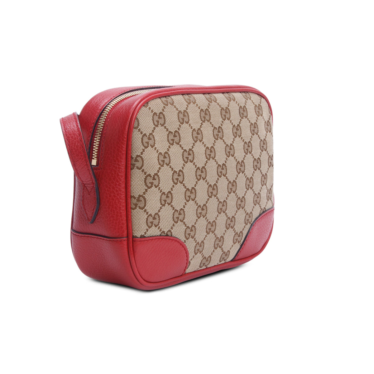 Gucci Red Monogram Mini Bree Camera Bag