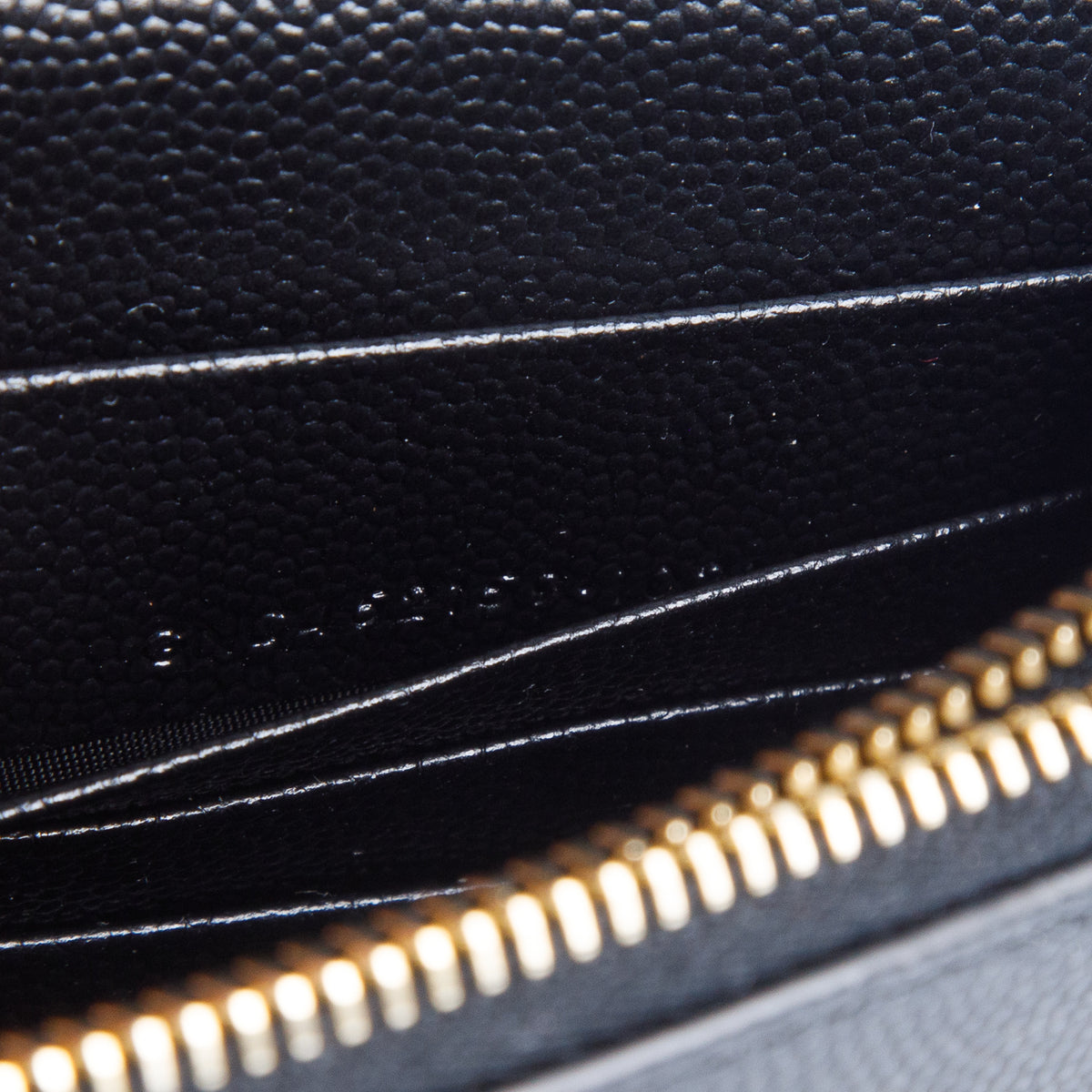 Saint Laurent 2021 Black Grain De Poudre Classic Monogram Kate Tassel Chain Wallet