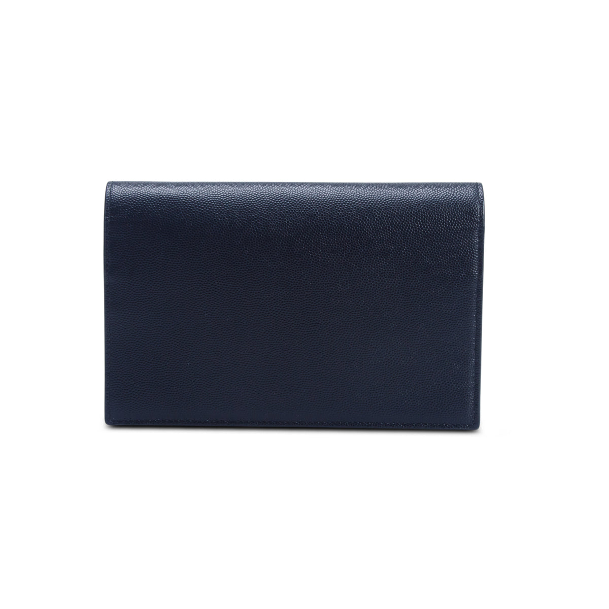 Saint Laurent 2021 Black Grain De Poudre Classic Monogram Kate Tassel Chain Wallet