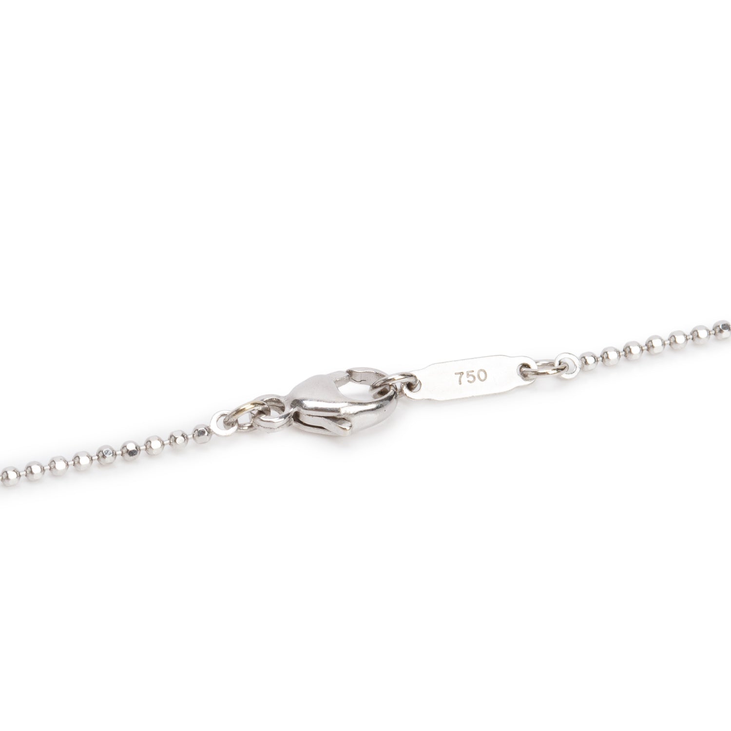 Tiffany & Co. 18k White Gold Fringe Flower Bead Necklace