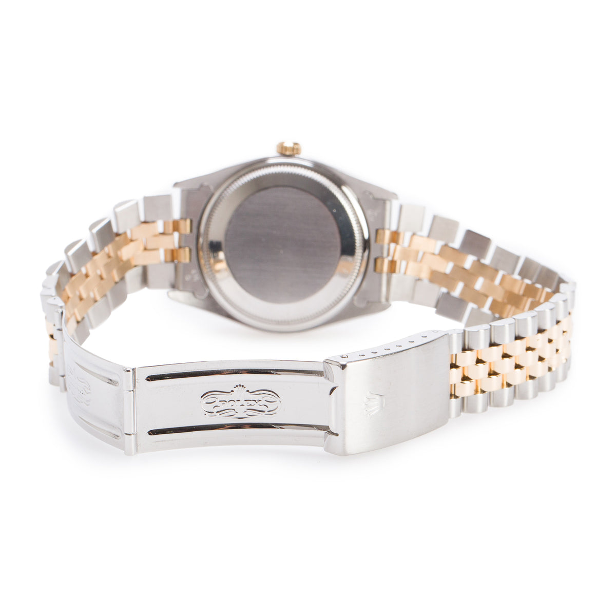 Rolex Stainless Steel & 18k Yellow Gold Oyster Perpetual Date 34 MM Automatic Watch Gold Dial 15223