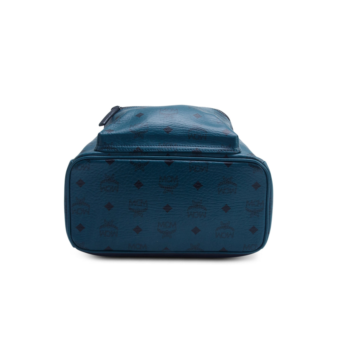 MCM Green Visetos Small Stark Backpack