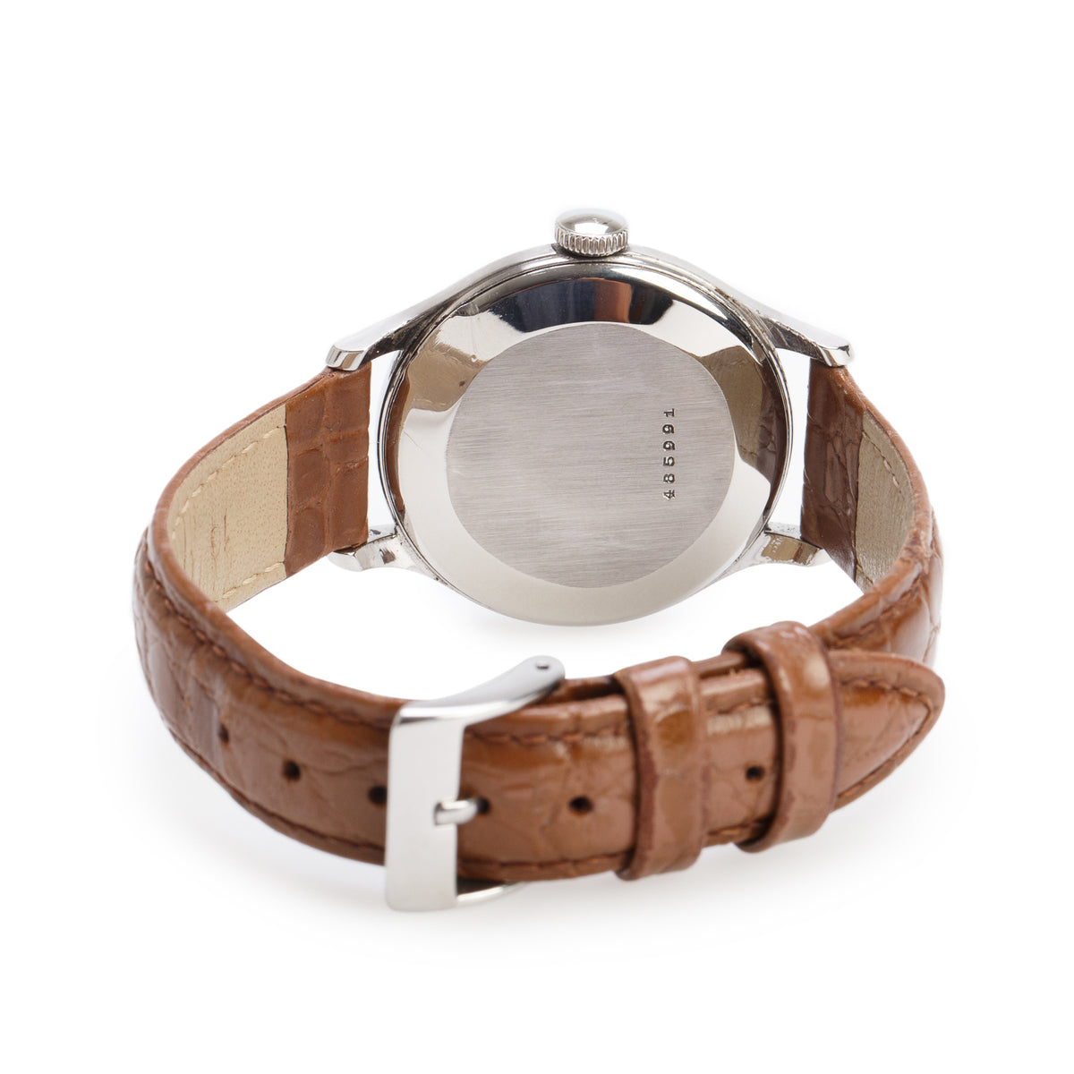 Jaeger-LeCoultre Vintage Stainless Steel Classic Military WWII Era 34 MM Manual Watch Silver Dial