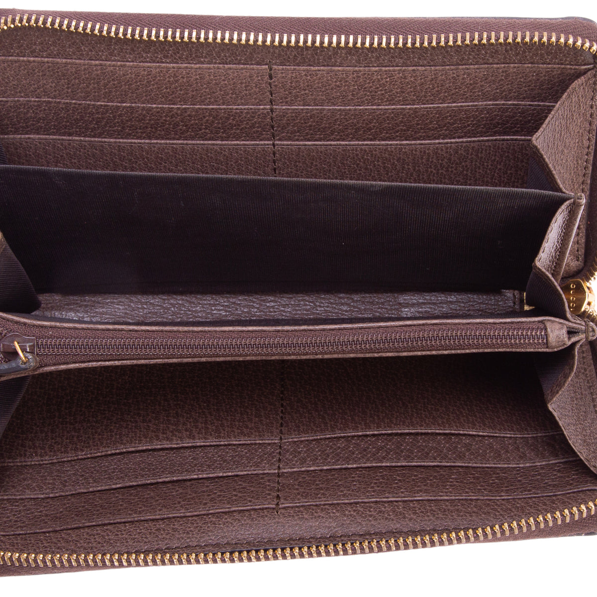Gucci GG Supreme Web Ophidia Zip Around Wallet