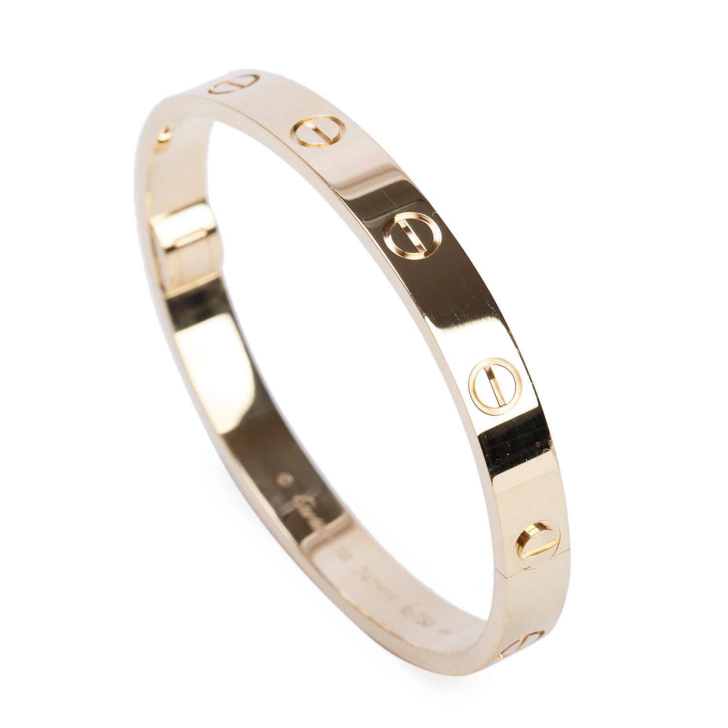 Cartier 2026 18k Yellow Gold Love Bracelet, Classic Model, Size 16 w/ Box & Certificate