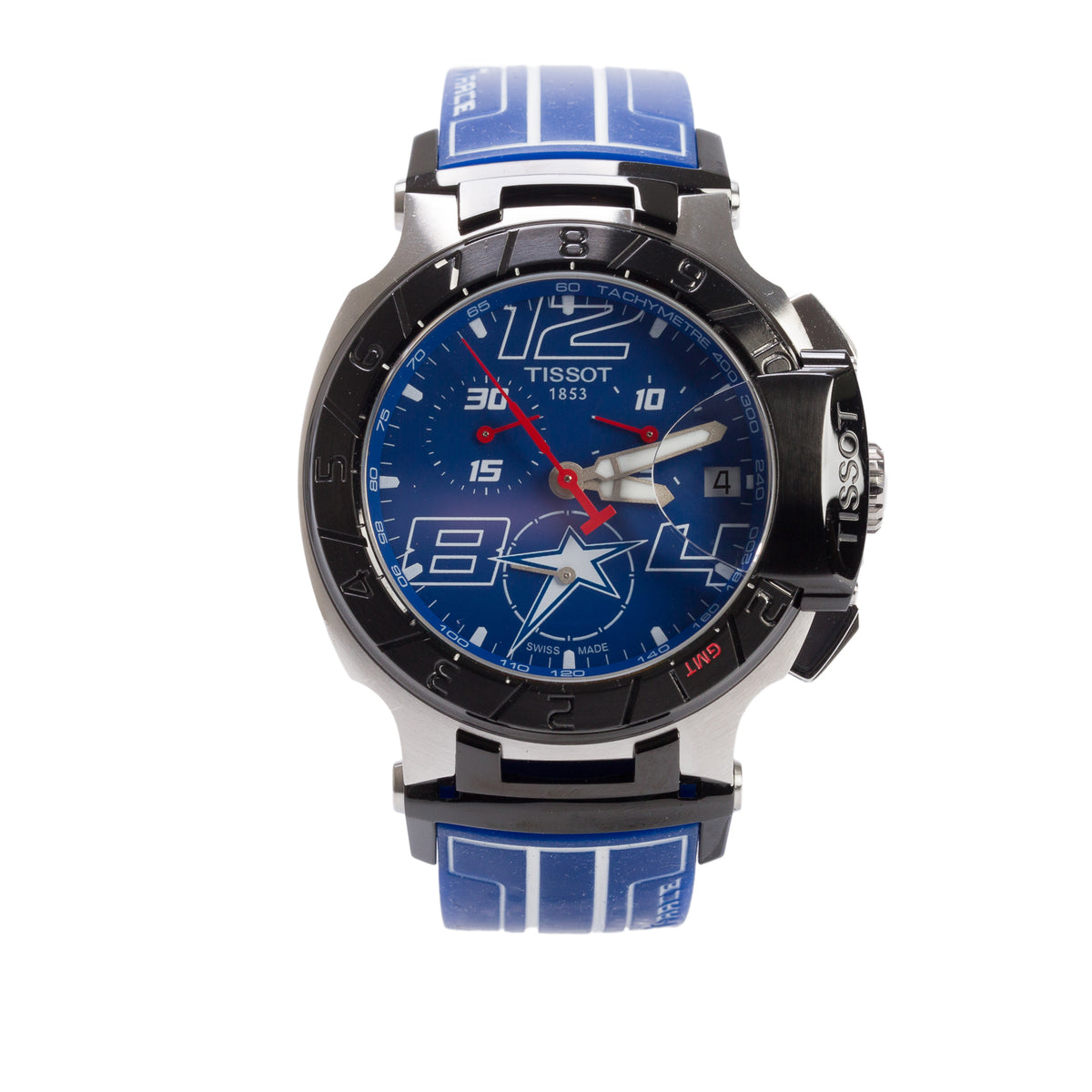 Tissot Limited Edition Stainless Steel T-Race Nicky Hayden 45 MM Chronograph Quartz Watch Blue Dial w/ Box