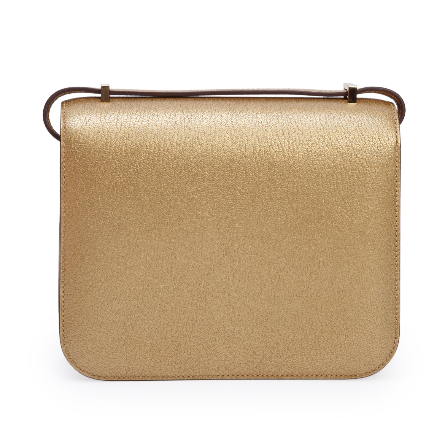 Hermes 2024 Metallic Dore Chevre Chamkilight Constance 18 w/ Box