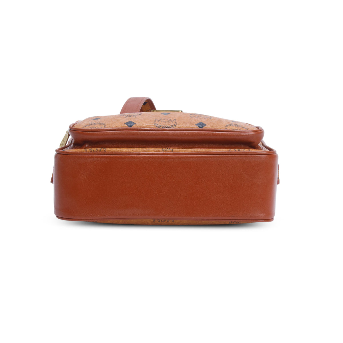 MCM Vintage Cognac Visetos Crossbody Bag