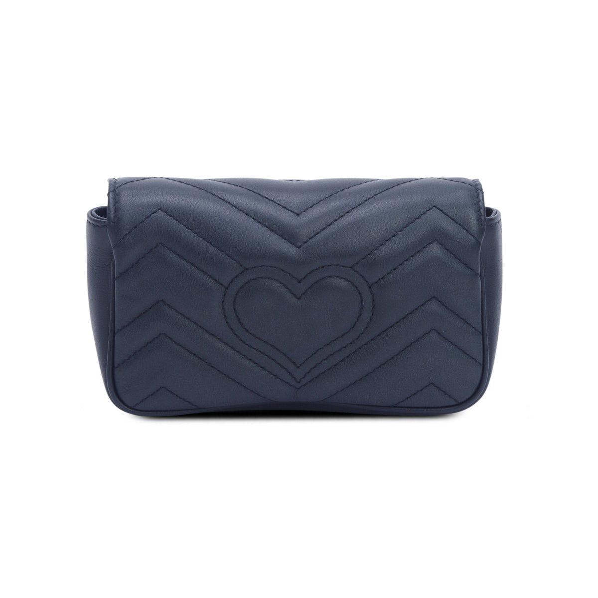 Gucci Black GG Marmont Matelasse Leather Super Mini Bag