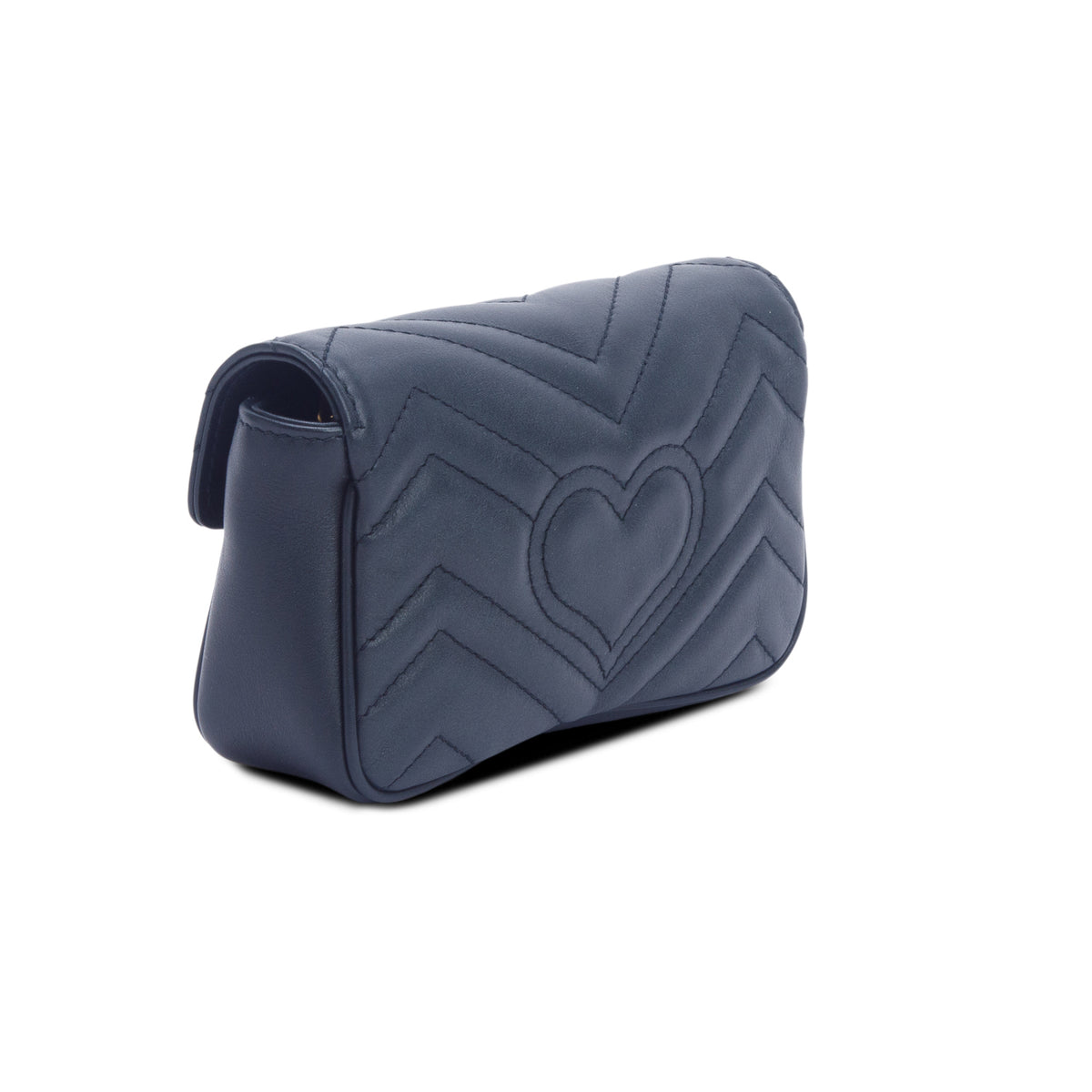 Gucci Black GG Marmont Matelasse Leather Super Mini Bag