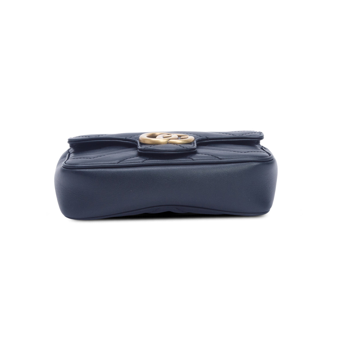 Gucci Black GG Marmont Matelasse Leather Super Mini Bag