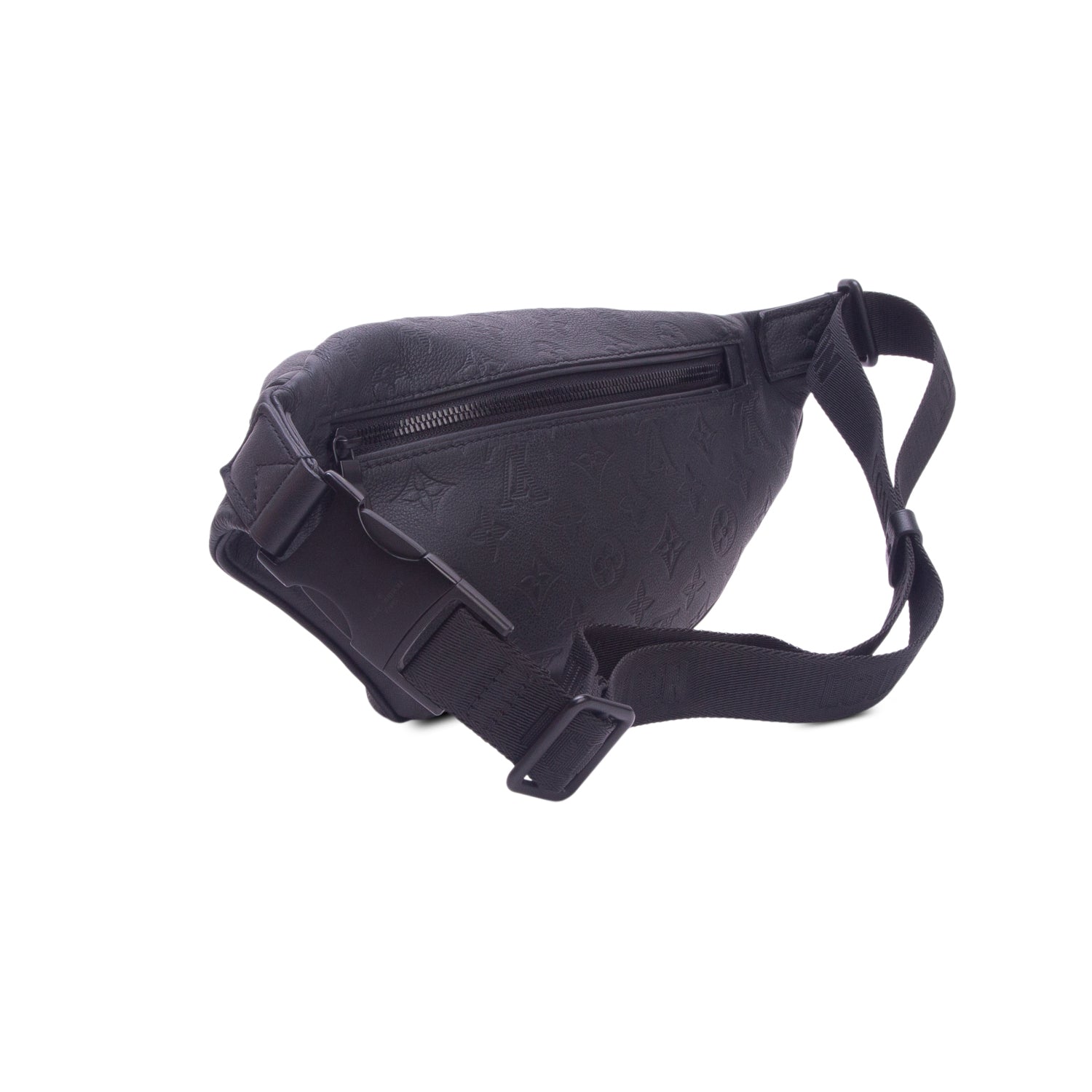 Louis Vuitton Black Calfskin Monogram Shadow Discovery Bumbag PM w/ Box