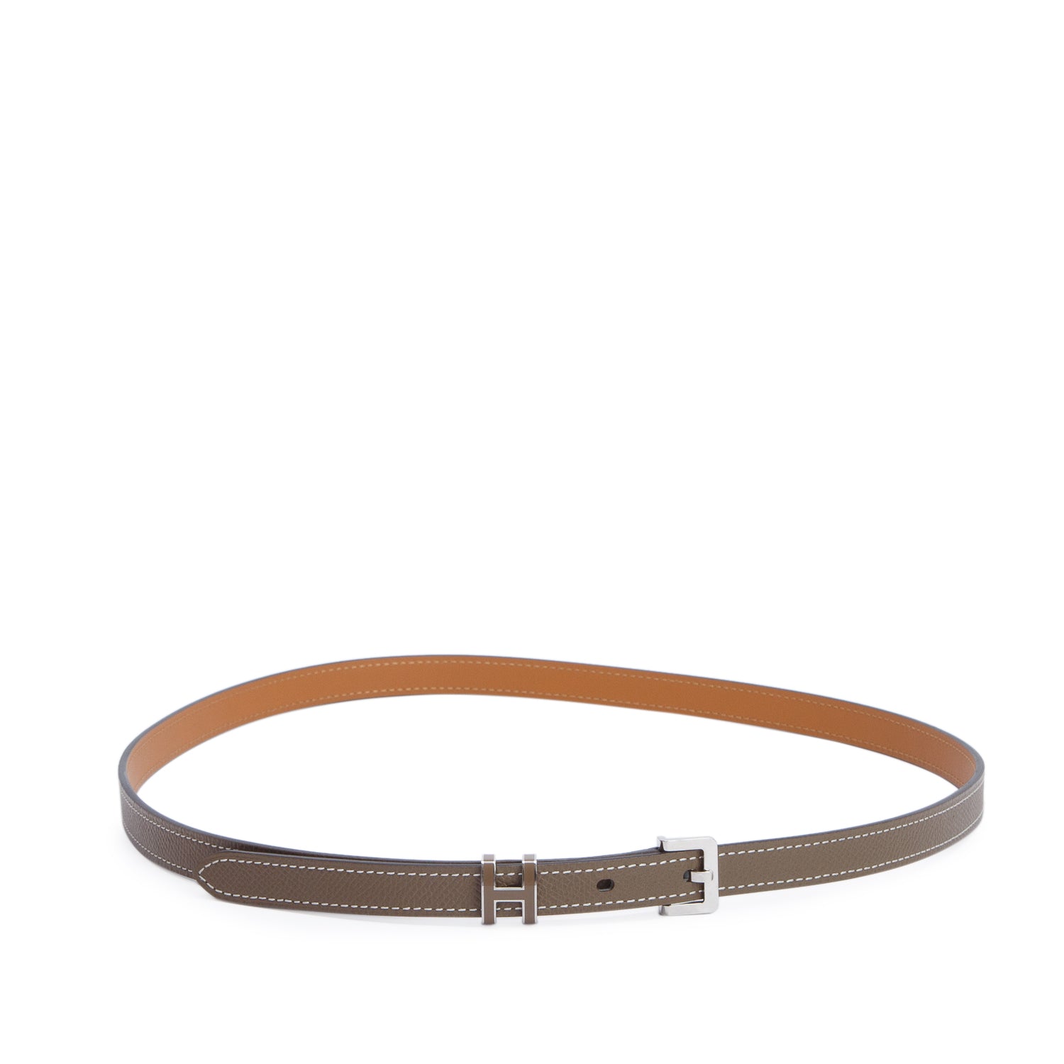 Hermes 2022 Etoupe Epsom 15mm Pop H Belt 90 w/ Receipt