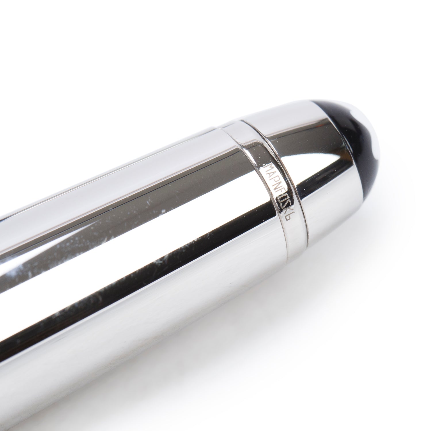Montblanc Platinum Coated Steel Blue Hour Meisterstuck Solitaire Fountain Pen w/ Box