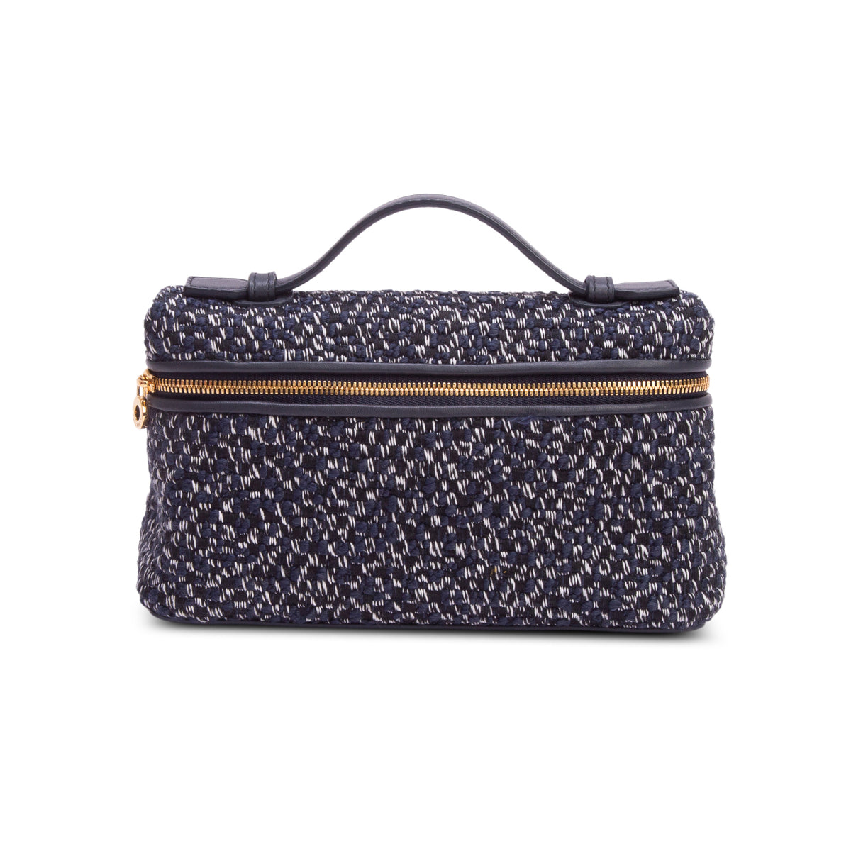 Loro Piana Navy Tweed Extra Pocket L19 w/ Box & Strap