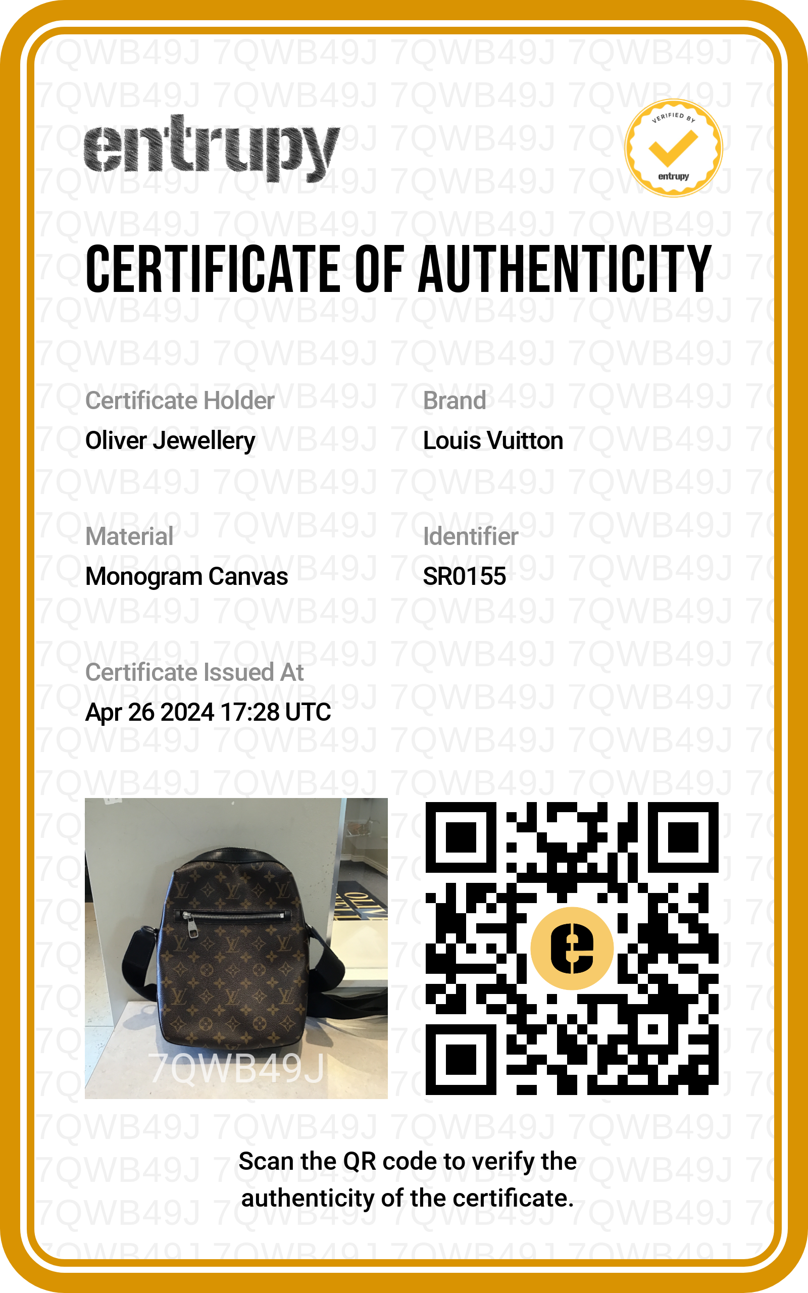 Louis Vuitton Monogram Macassar Torres w/ Box