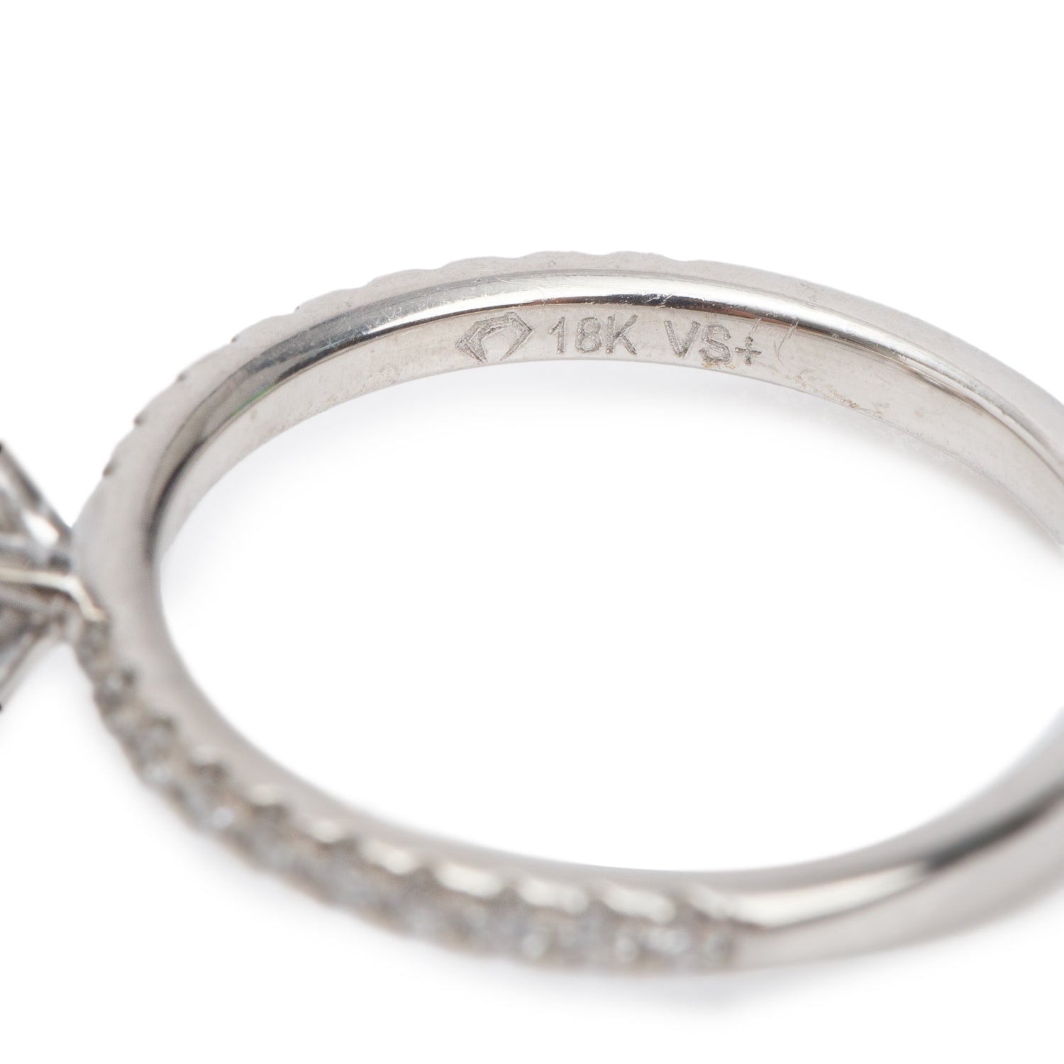 18k White Gold 1.72 ct. Cushion Cut Diamond Engagement Ring, Size 5.25 w/ GIA Certificate