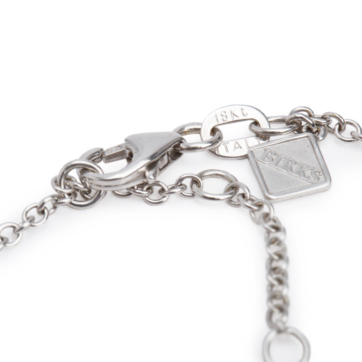 Birks 18k White Gold 0.57 tcw. Diamond Tennis Bracelet w/ Box