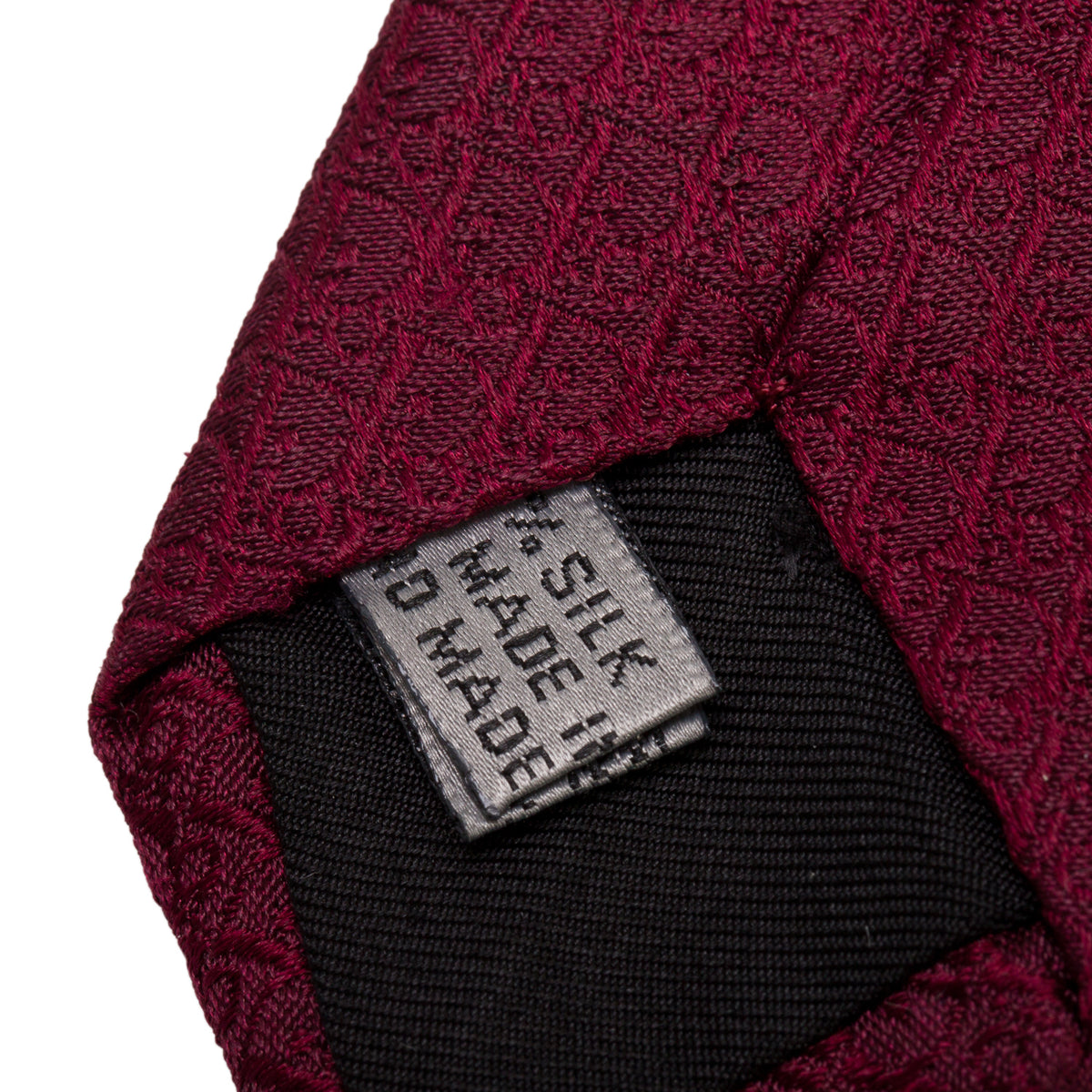 Christian Dior Burgundy Diorissimo Printed Silk Twill Tie
