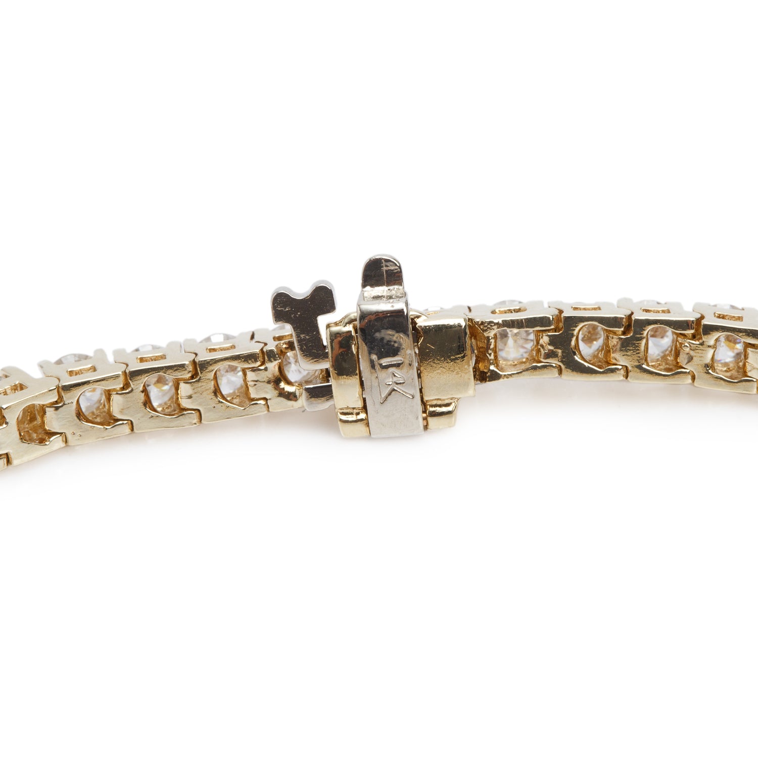 14k Yellow Gold 6.10 tcw. Diamond Tennis Bracelet
