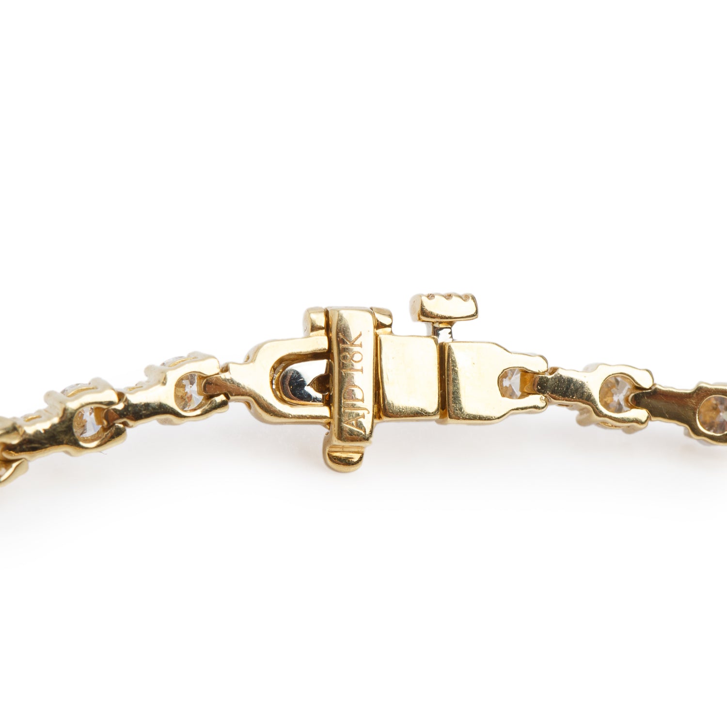 18k Yellow Gold 3.32 tcw. Diamond Tennis Bracelet