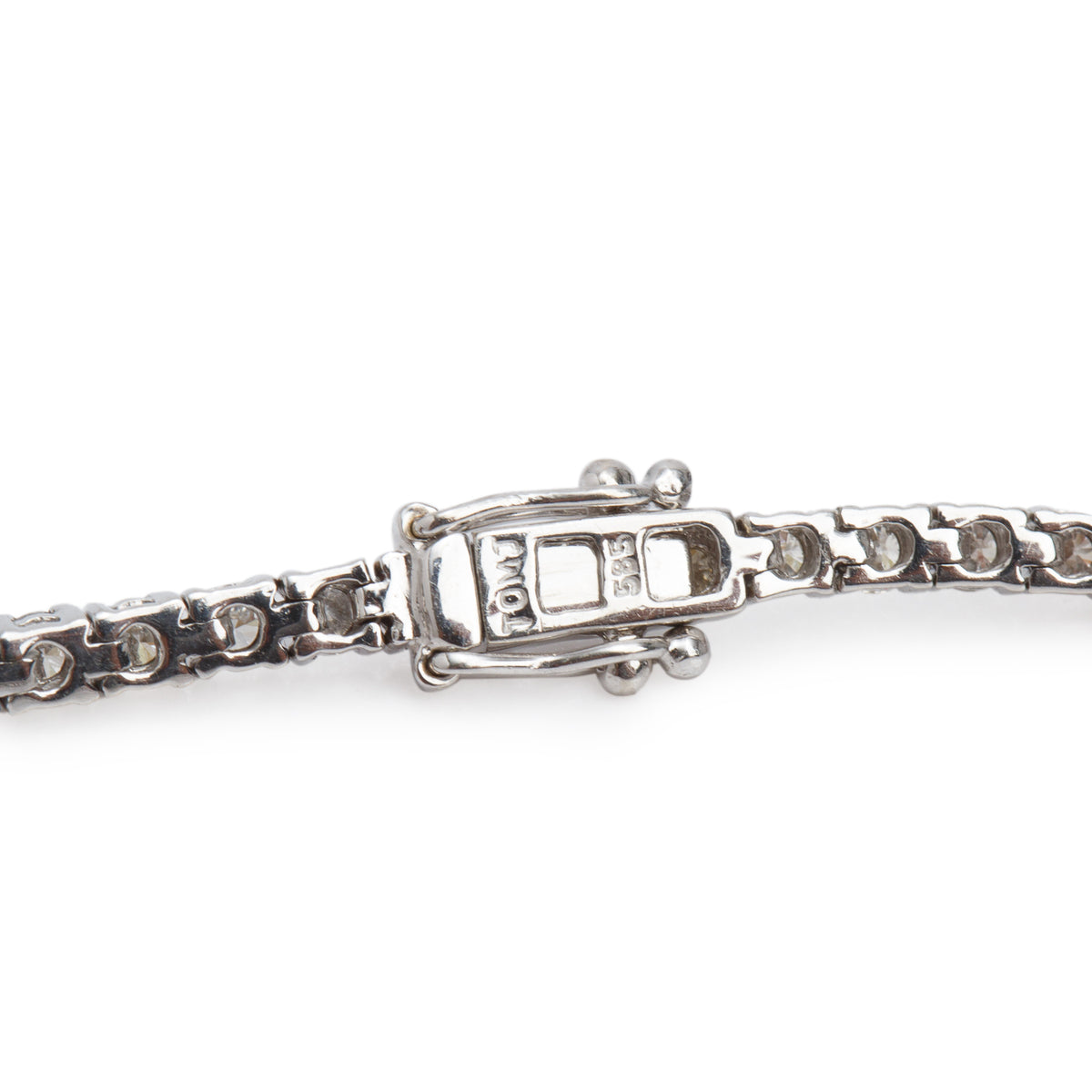 14k White Gold 2.76 tcw. Diamond Tennis Bracelet