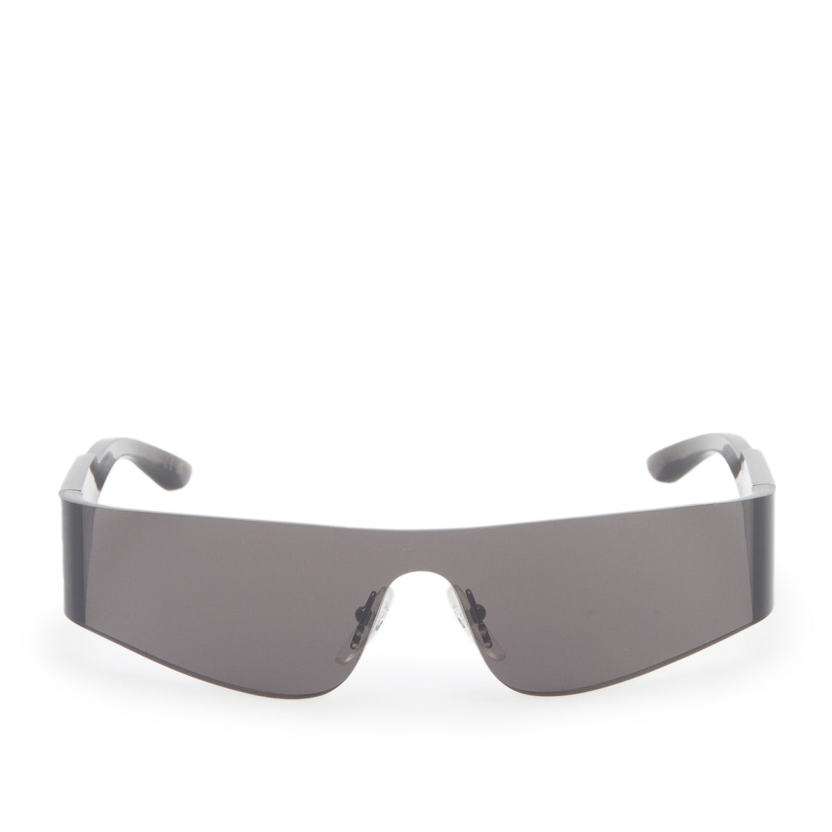 Balenciaga BB0041S Black Transparent Acetate Ski Shield Sunglasses w/ Case