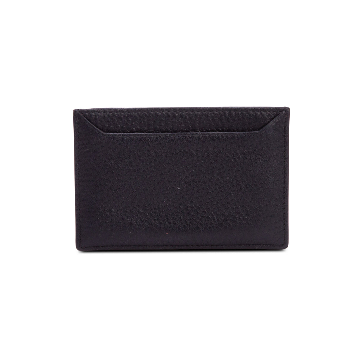 Prada Black Vitello Grain Leather Card Holder w/ Box & Authenticity Card