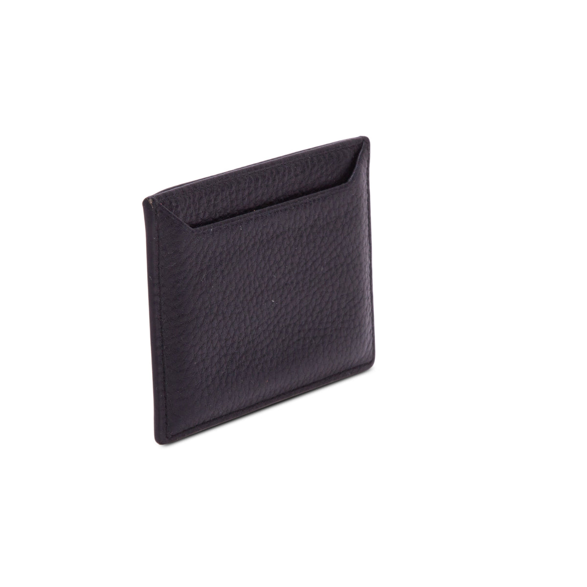 Prada Black Vitello Grain Leather Card Holder w/ Box & Authenticity Card