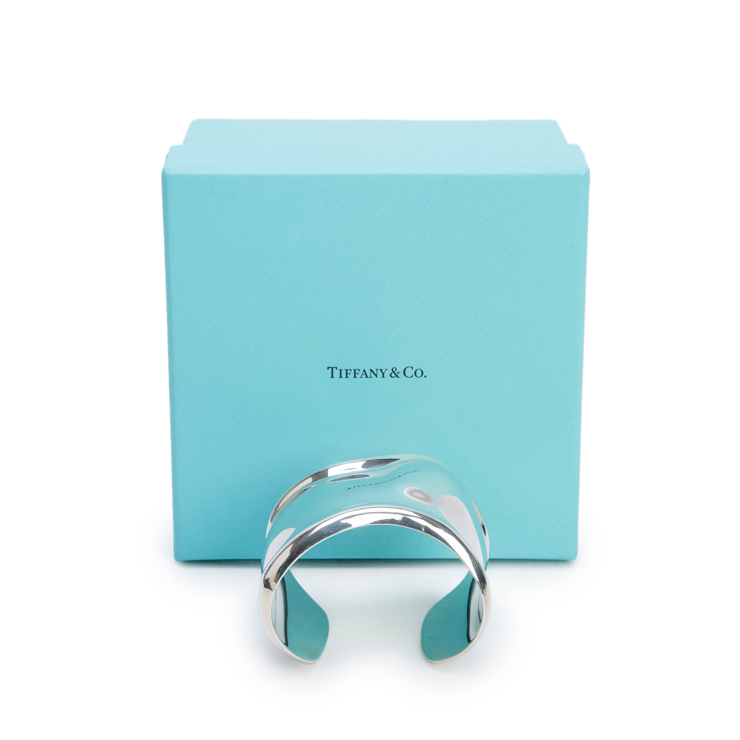 Tiffany & Co. Elsa Peretti Sterling Silver Medium Bone Cuff Bracelet w/ Box