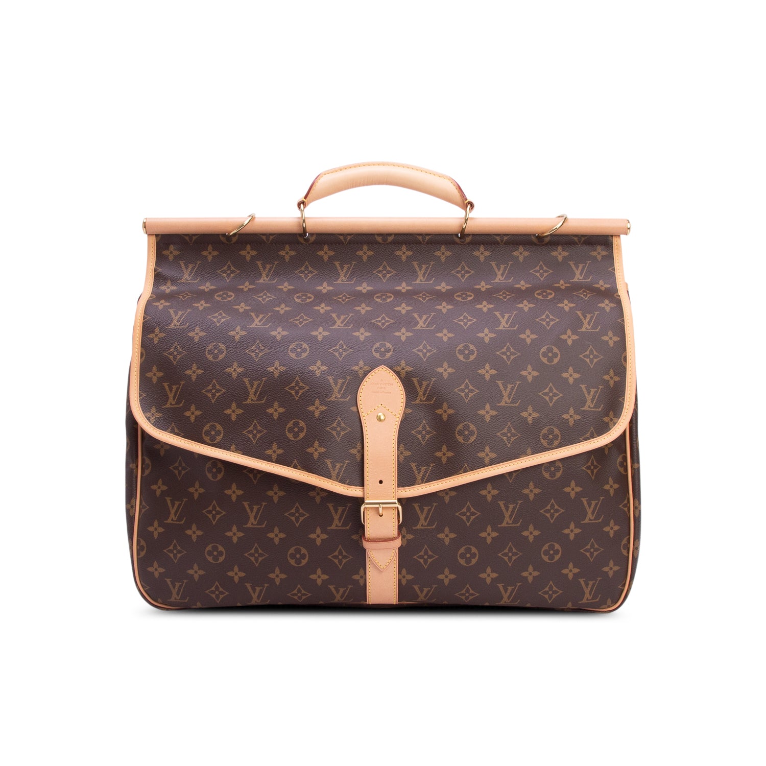 Louis Vuitton 2021 Monogram Hunting Bag w/ Strap & Receipt