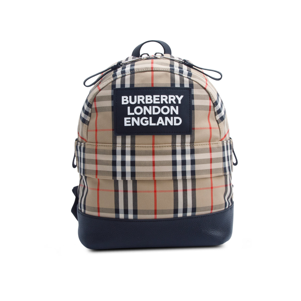 Burberry Beige Check Canvas Small Nico Backpack