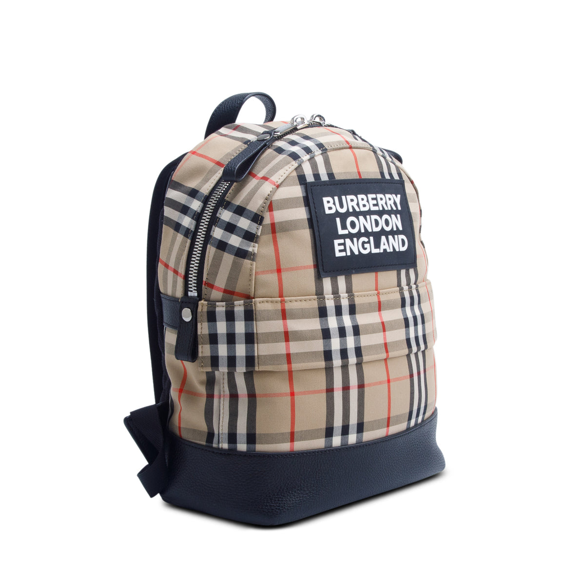 Burberry Beige Check Canvas Small Nico Backpack
