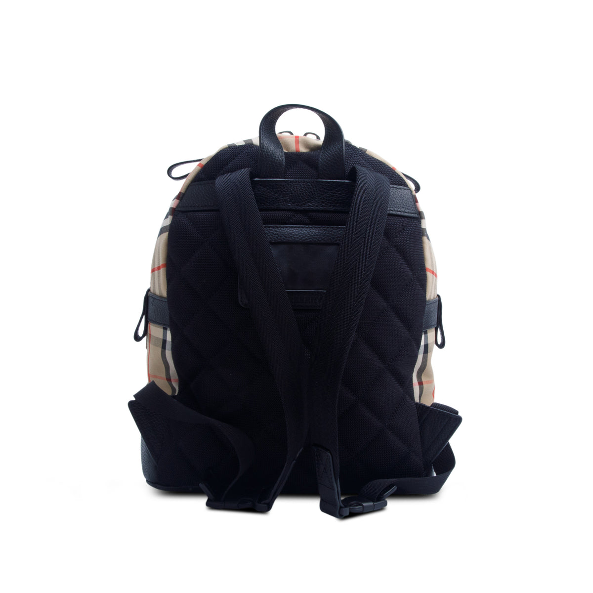 Burberry Beige Check Canvas Small Nico Backpack