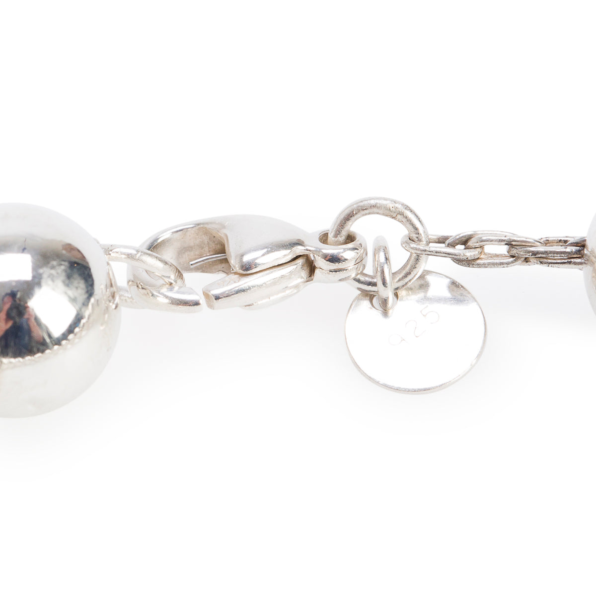 Tiffany & Co. Sterling Silver 10 MM HardWear Ball Bracelet