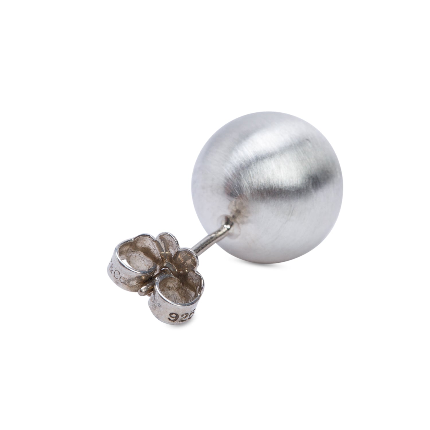 Tiffany & Co. Sterling Silver HardWear 10 MM Ball Earrings
