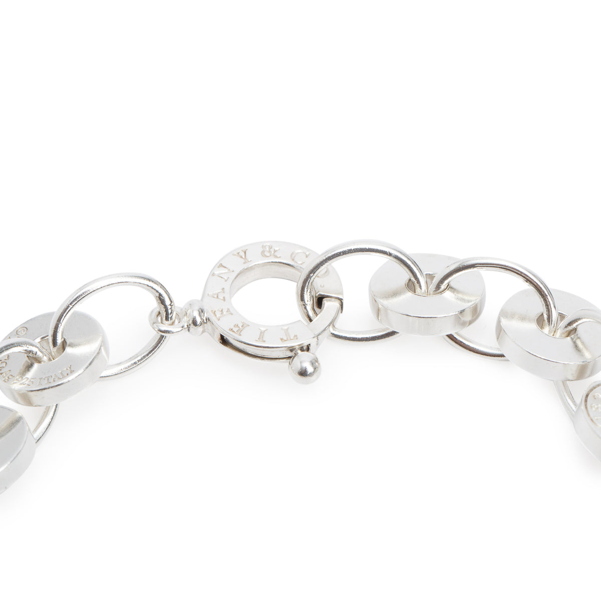 Tiffany & Co. Sterling Silver 1837 Circle Link Bracelet
