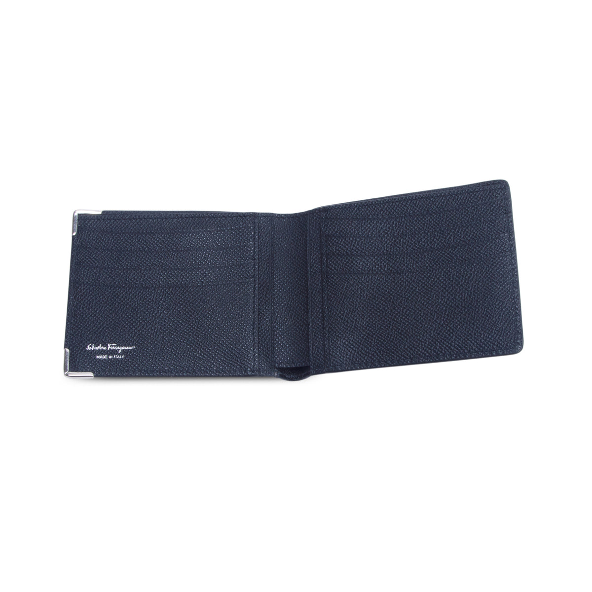 Ferragamo Black Leather Bifold Wallet